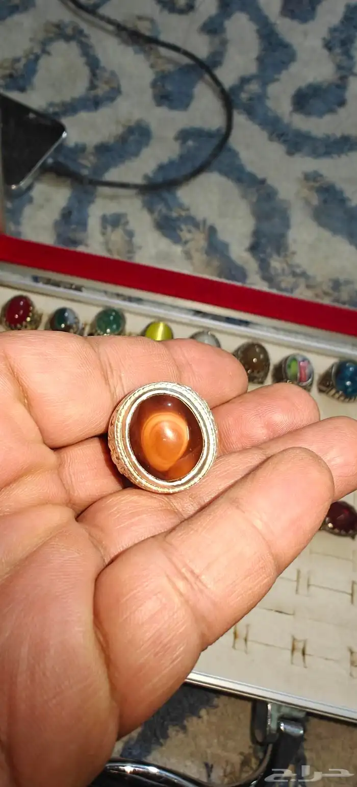 خواتم منوعه عقيق اندنوسي واحجار صياغه فضه اندنوسيه وتايلنديه 4