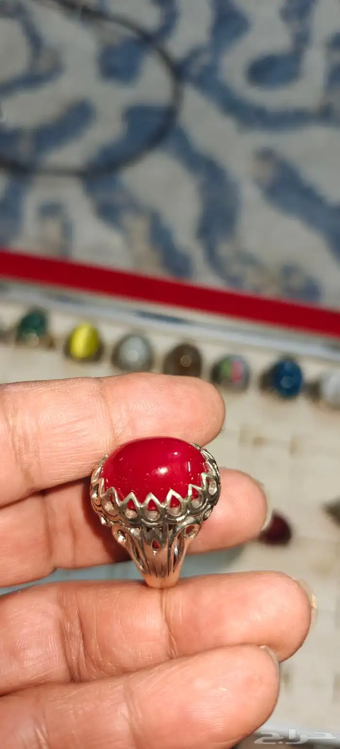 خواتم منوعه عقيق اندنوسي واحجار صياغه فضه اندنوسيه وتايلنديه 3