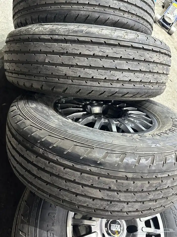 جنوط برايد 5 مسمار مع كفرات شاهين مقاس 17 جيب 1