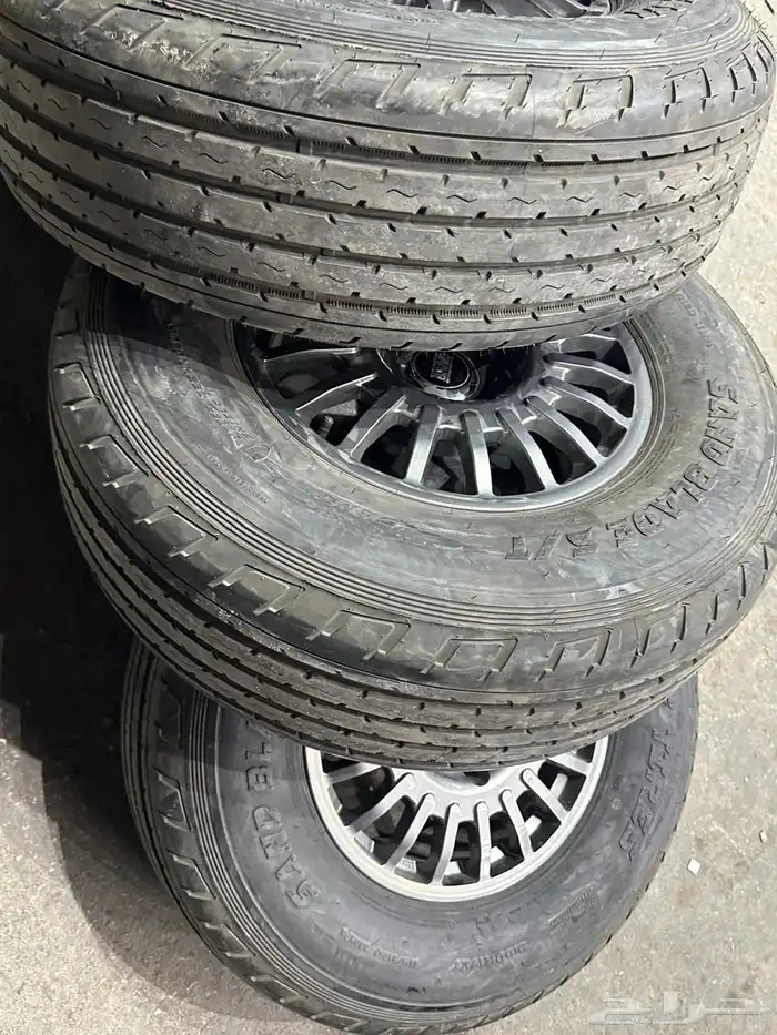 جنوط برايد 5 مسمار مع كفرات شاهين مقاس 17 جيب 11