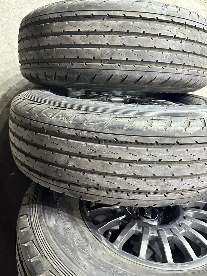 جنوط برايد 5 مسمار مع كفرات شاهين مقاس 17 جيب 7