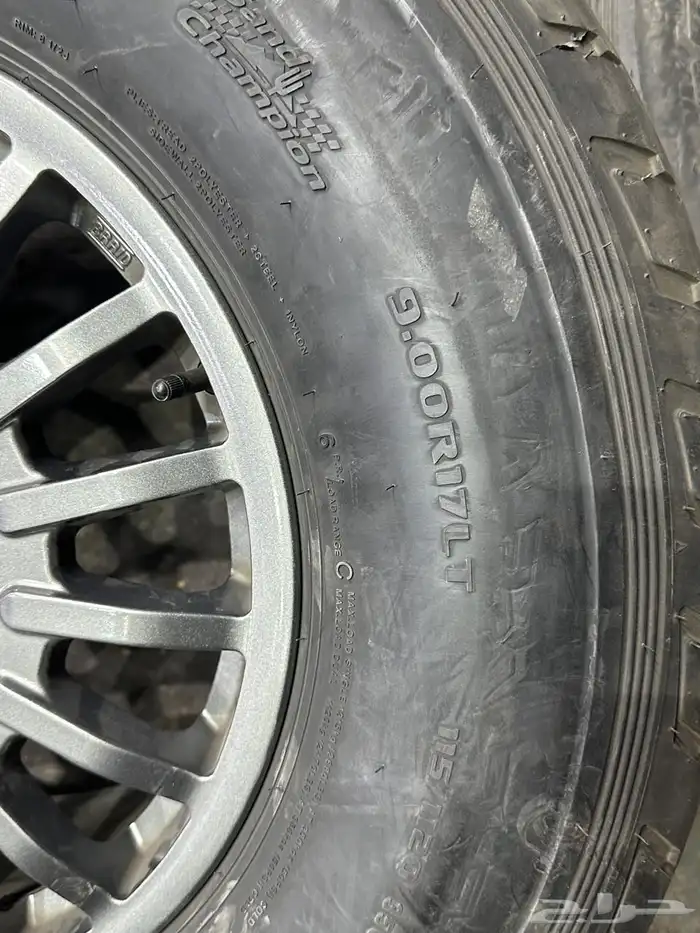 جنوط برايد 5 مسمار مع كفرات شاهين مقاس 17 جيب 5