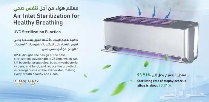 مكيف جري اسبليت اي ماكس 18600 بارد 6