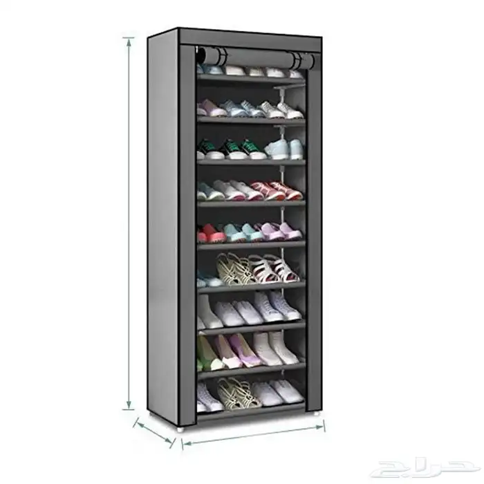 خزانة أحذية 9 أرفف متينة وسهلة التركيب تصميم أنيق وعملي 2