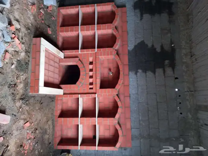 بيوت شعر مشب نار مشب رخام قرميد جمالون تلبيس قماش 8