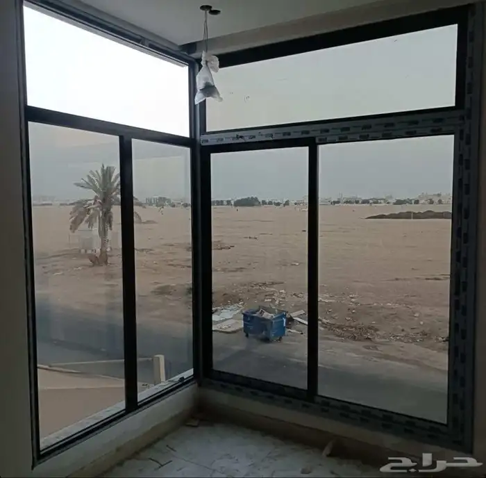 المنيوم شبابي  ابواب بل ونات شتر زجاج دبل و س ريت المنيوم سر 1