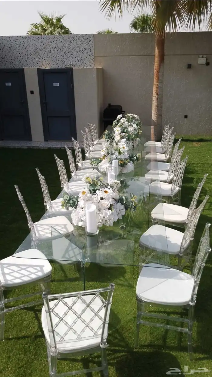 تأجير جلسات خارجيه تأجير طاولات كراسي تنسيق طاولات خيام فرش 5