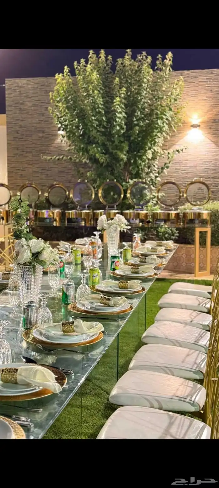 تجهيز وتنسيق حفلات مناسبات زفاف تأجير كراسي طاولات كوش مداخل 9