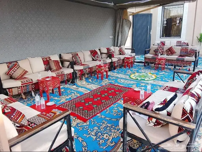 تأجير جلسات خارجيه تأجير طاولات كراسي تنسيق طاولات خيام فرش 9