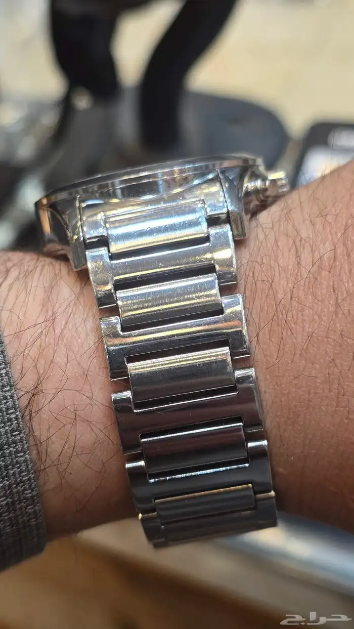 ساعة الحرمين دبل تايم حديد 3