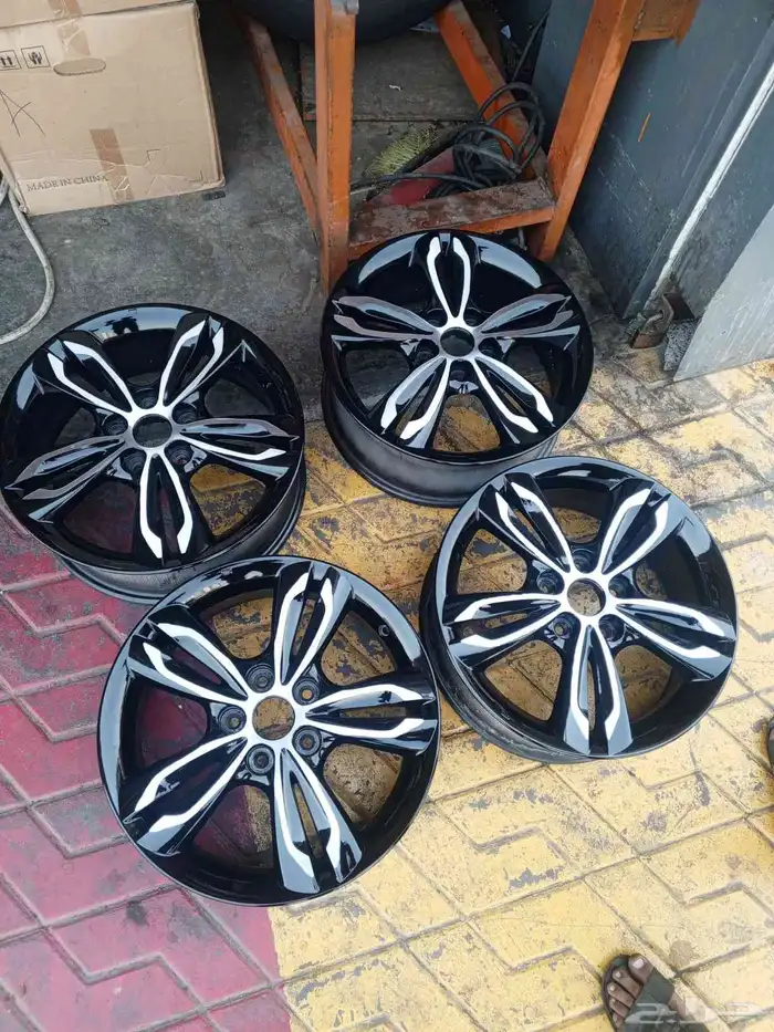 جنوط هونداي توسان مقاس 17 اصلي نظيف 0