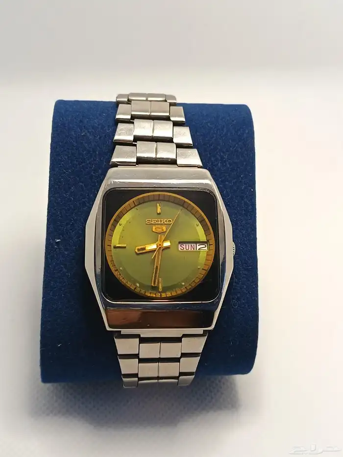 ساعة سيكو (Seiko 5) أوتوماتيك قديمة - لون مميز وشكل نادر 2