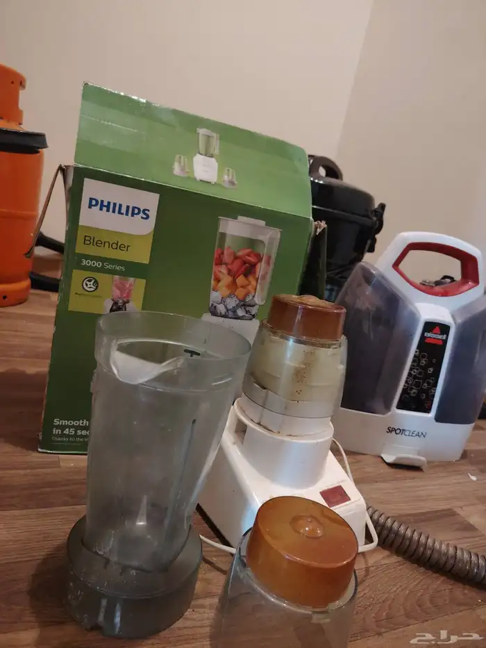 مكنسة كهربائية panasonic  مكنسة بيسل  وخلاط فليبس 2