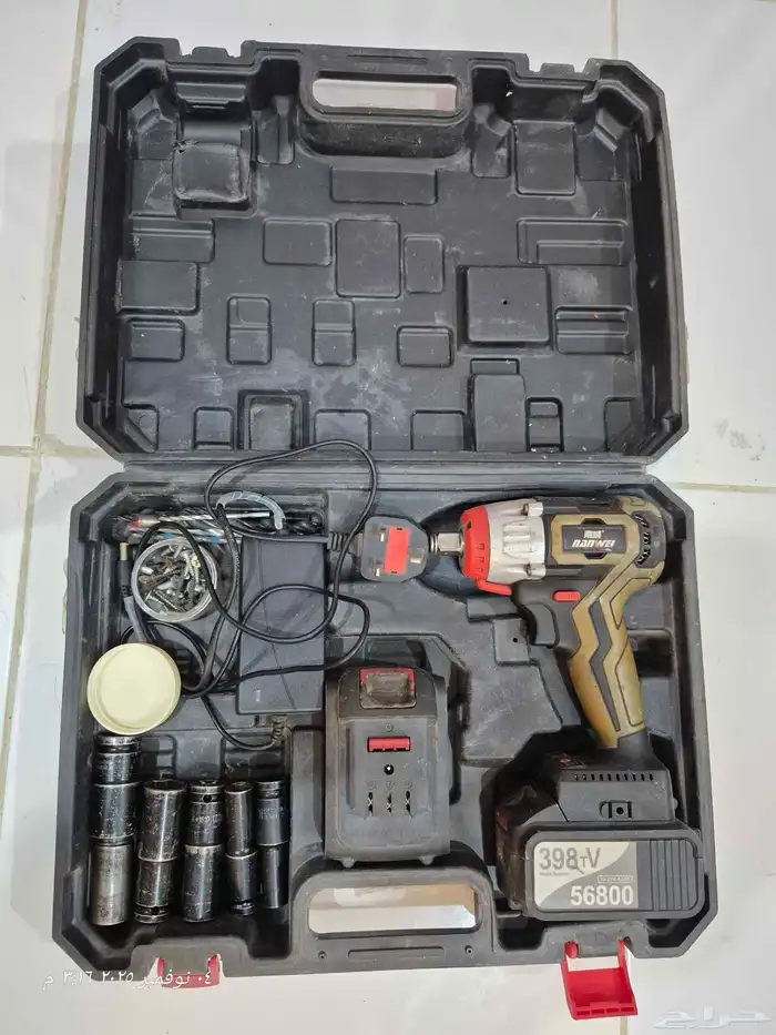 دريل امباكت كفرات وشنيور اثنين في واحد ودريل منشار صاروخ عدد 1
