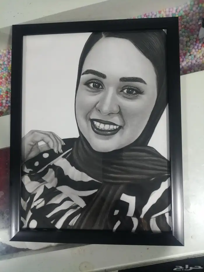 رسم بورتريه فحم 6