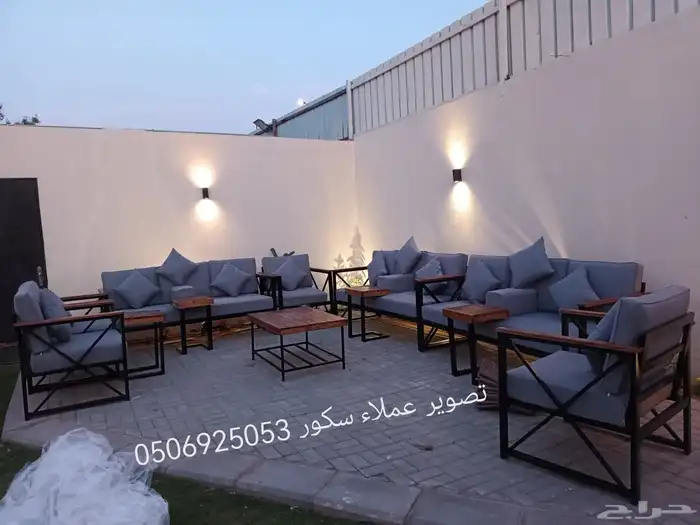 جلسات خارجية تفصيل وجاهز حسب الطلب واغطيه حمايه للجلسات 24