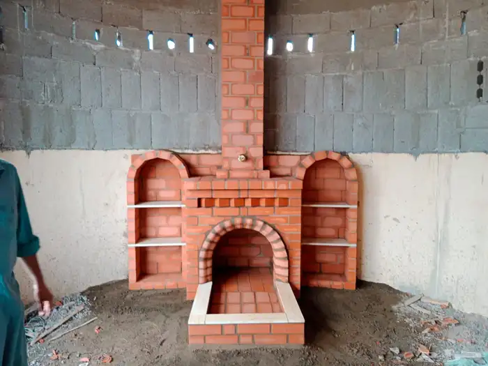 بيوت شعر مشب نار مشب رخام قرميد جمالون تلبيس قماش 9