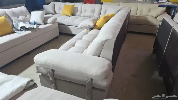 كنب جديد جاهز حرف ال و7نفر 1