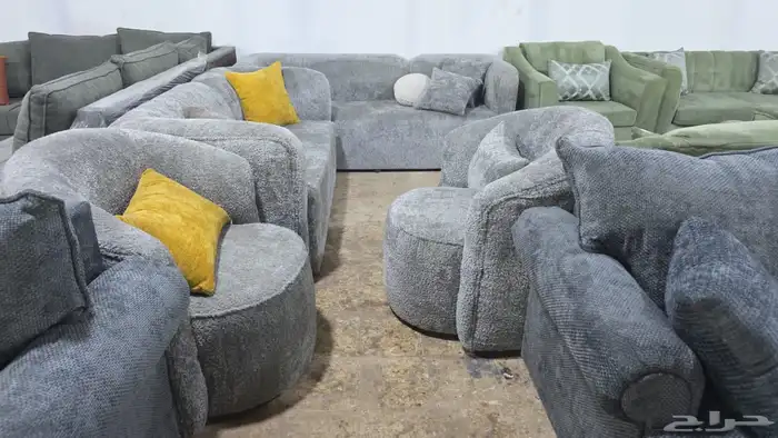 كنب جديد جاهز حرف ال و7نفر 14