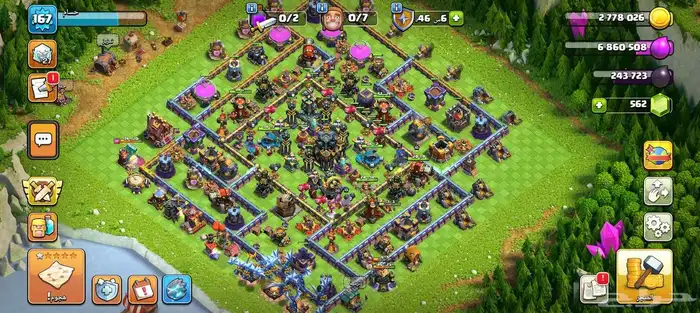 2 حساب كلاش اوف كلانس تاون هيل 16-17 مطلوب افضل سعر 0