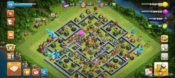 2 حساب كلاش اوف كلانس تاون هيل 16-17 مطلوب افضل سعر 1