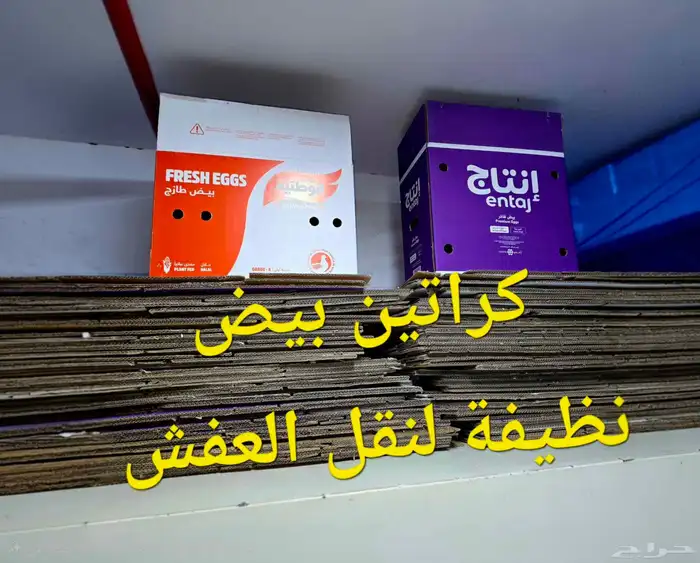 كراتين بيض نظيفة جدا 0