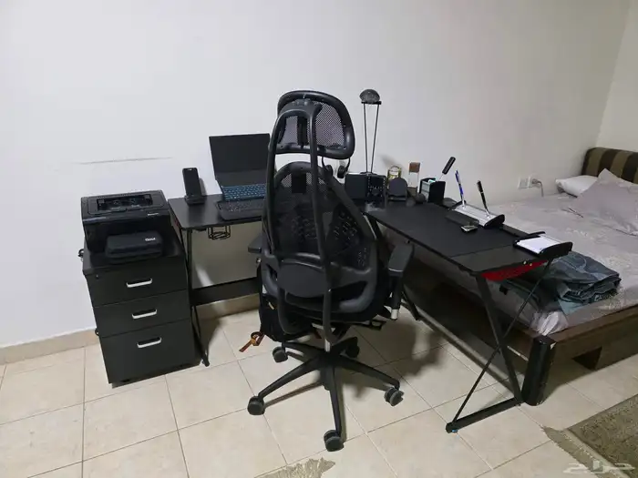 طاولة كمبيوتر مكتبية حرف L 1