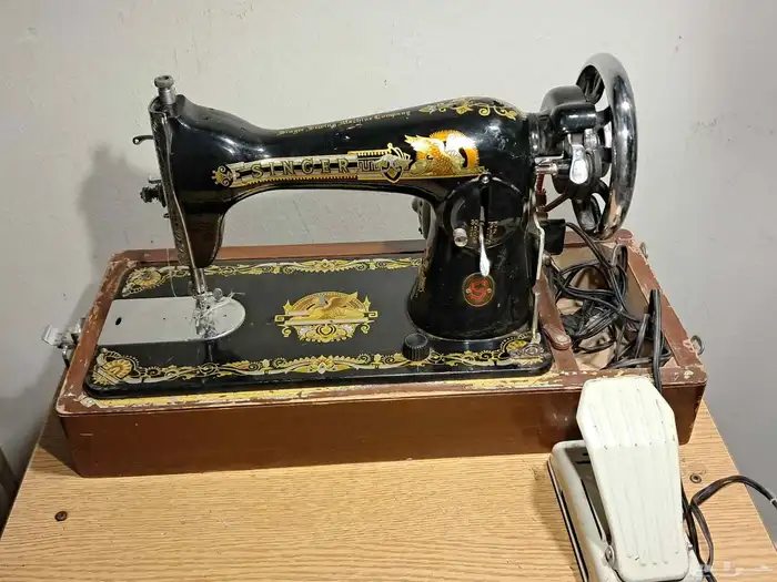 مكينة خياطة سينجر قديمه 3