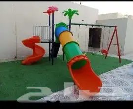 العاب اطفال زحاليق ومراجيح وارضيات للحدائق واستراحات خارجية 10
