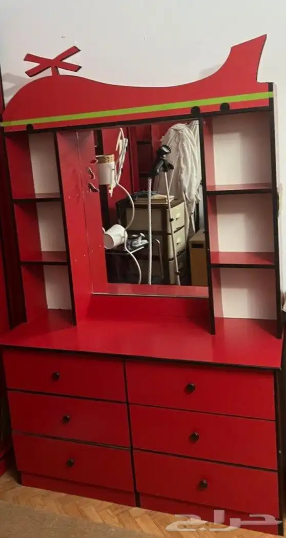 غرفة نوم اطفال خشب نظيفة جدا 0