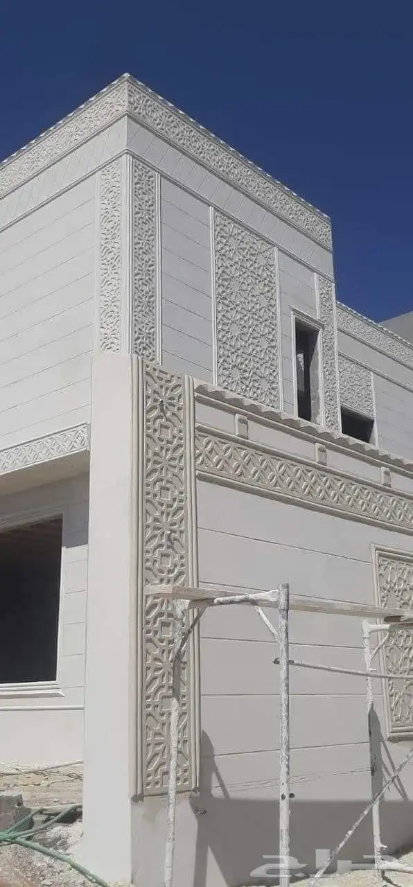 لياسه ملونه بديل الحجر ديكورات خارجيه لياسة ملونة واجهات 5