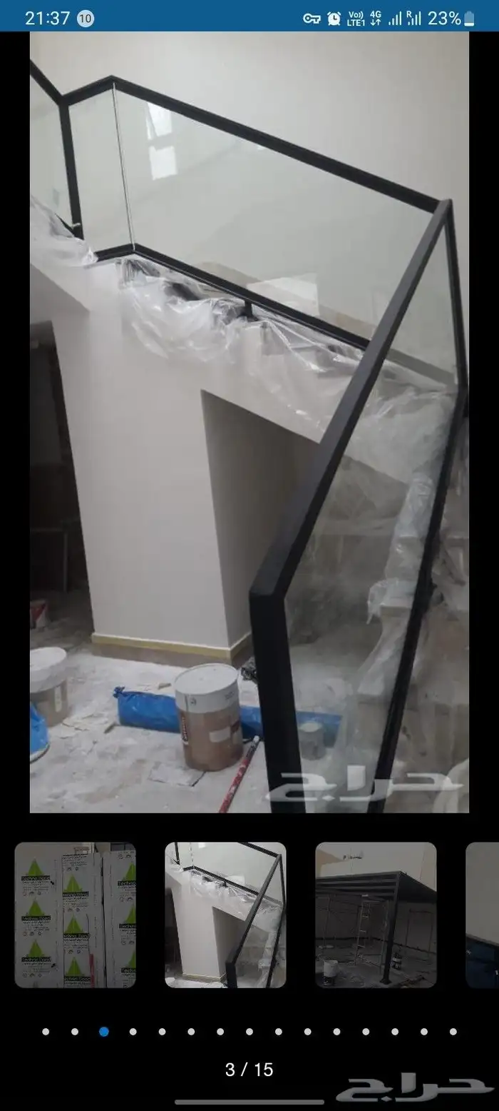 ورشه  مركز العدنان الحداد و المنيوم  باب   حديده   خارجي 7