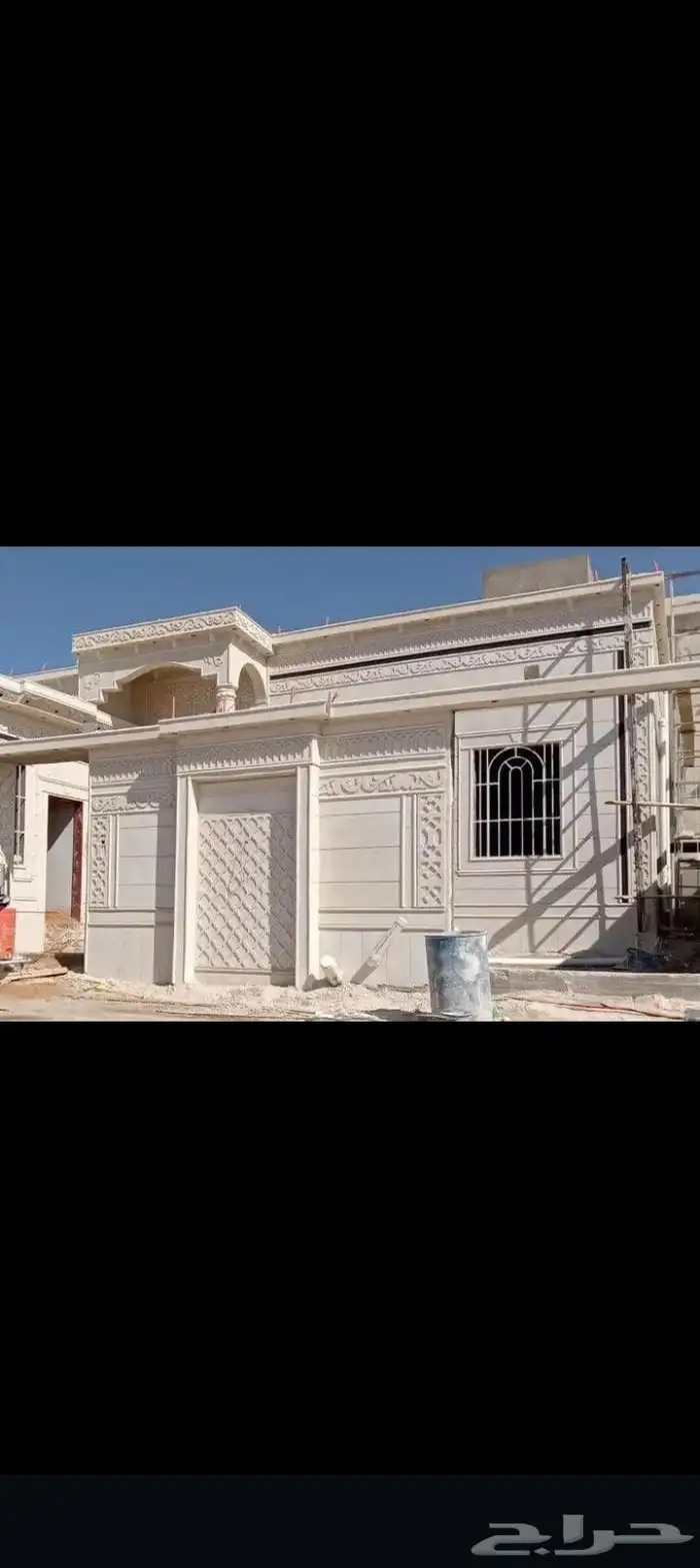 ديكورات خارجيه والياسه ملونه بلاسمنت الأبيض بديل الحجراطبيعي 1