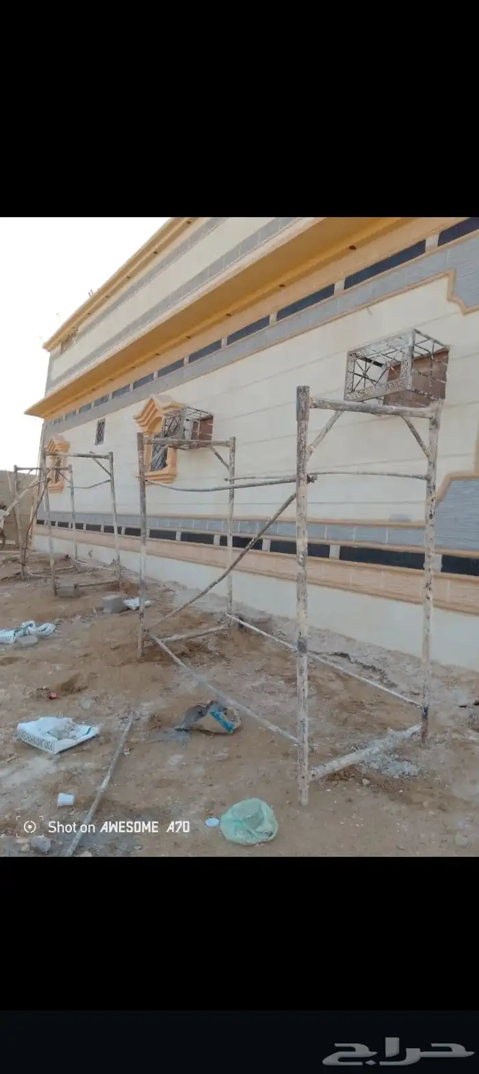 ديكورات خارجيه والياسه ملونه بلاسمنت الأبيض بديل الحجراطبيعي 5