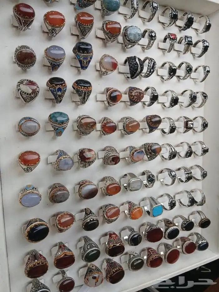 خواتم فظه عقيق يماني فيروزه خواتم فظه ملكي 5