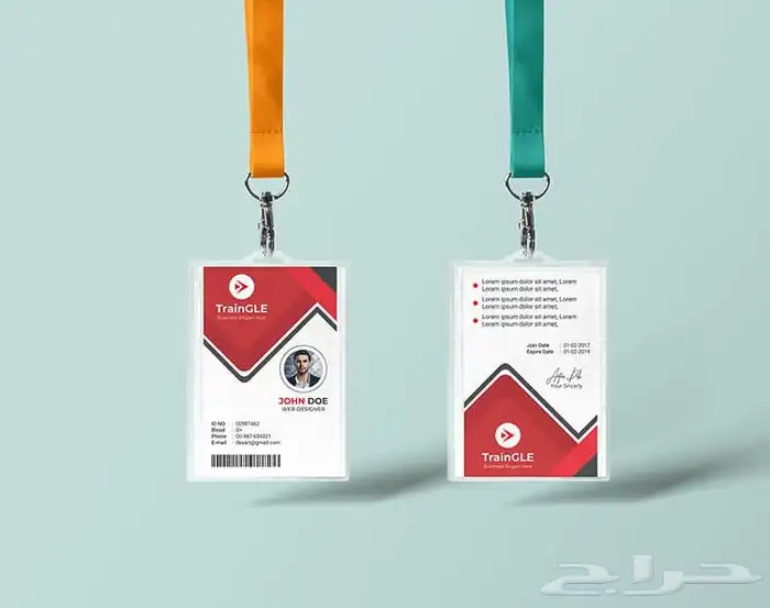 مطبعة مطابع مطبوعات تصميم تنفيذ طباعة بطاقات عمل بطاقة ايدي 2