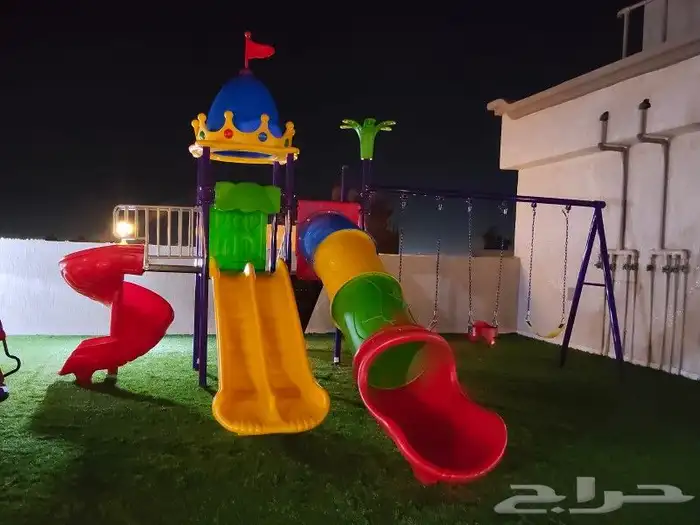 العاب اطفال زحاليق ومراجيح وارضيات للحدائق واستراحات خارجية 8
