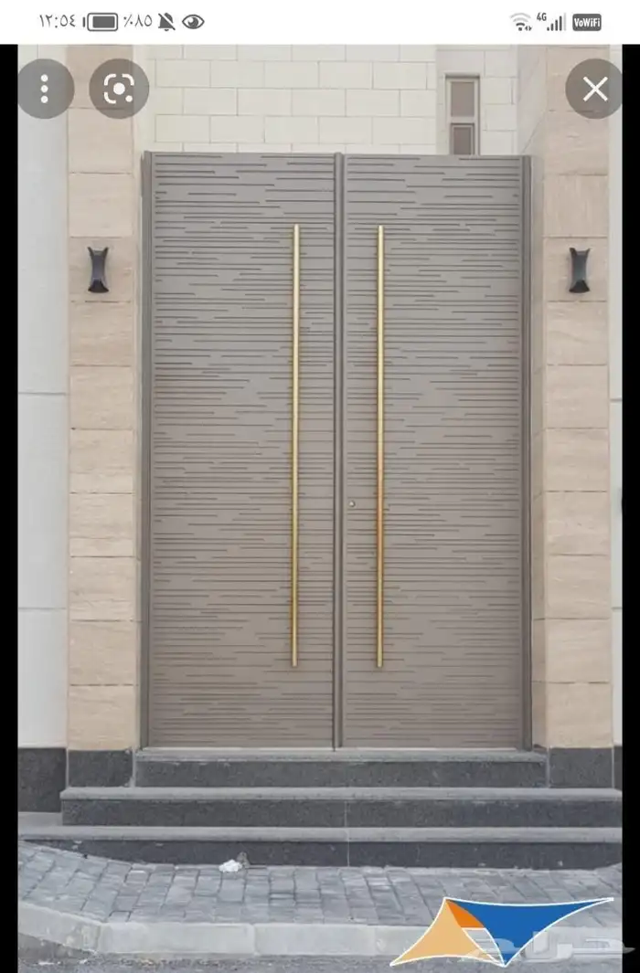 ورشه  مركز العدنان الحداد و المنيوم  باب   حديده   خارجي 6