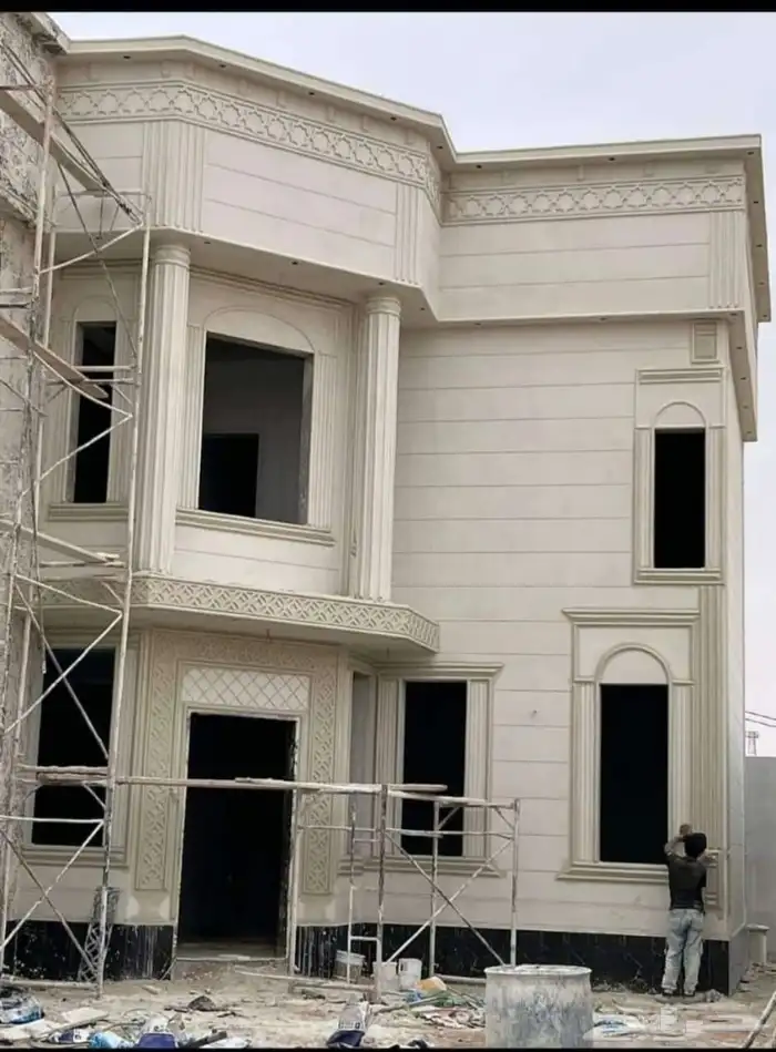 لياسه ملونه بديل الحجر ديكورات خارجيه لياسة ملونة واجهات 10