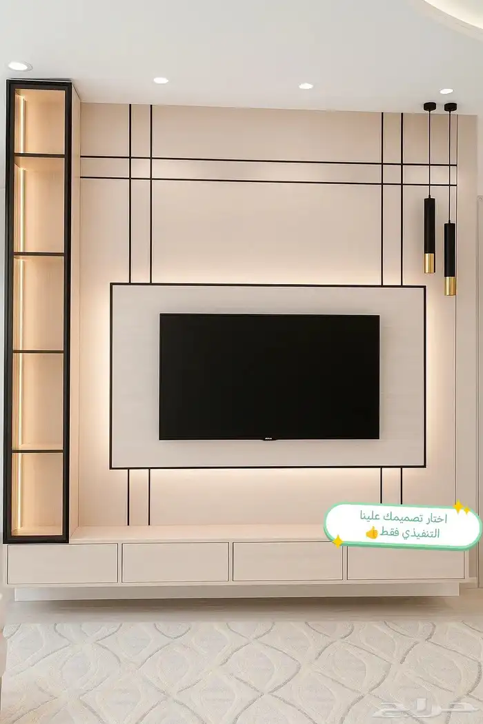 ديكورات داخليه تنسيق مداخل خلفيات شاشه ارضياة باركيه جبس بور 2