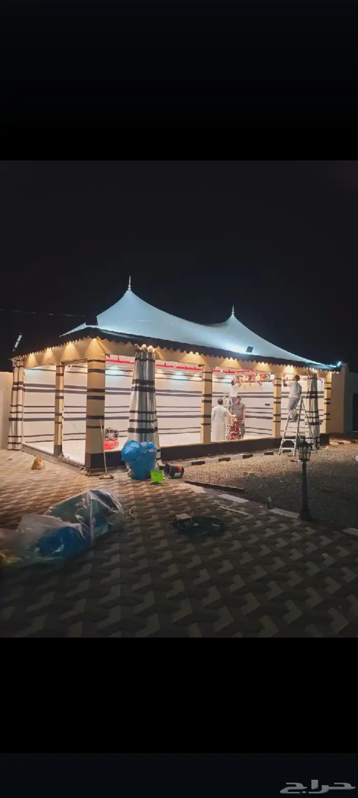 مظلات سواتر و بيوت شعر خيام قرميد قماش مكه 6