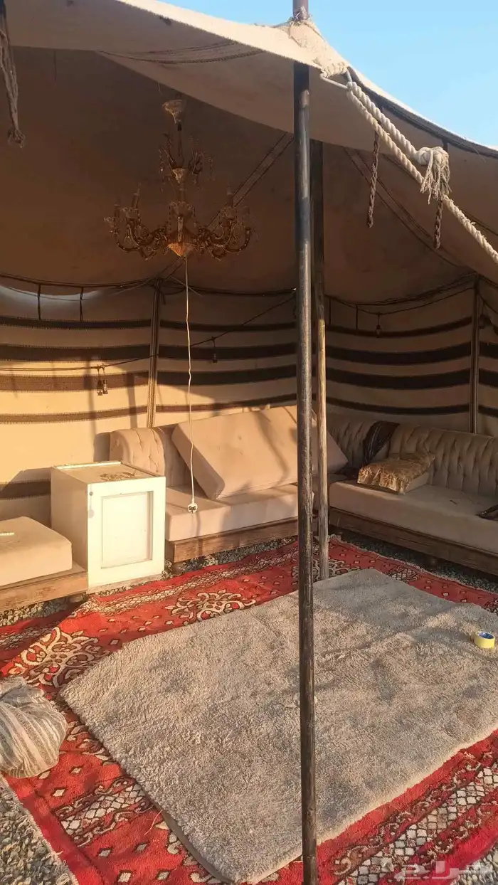 خيمه 4 x 6 ورواق خارجي وجلسات كراسي خارجيه( الغولاء.عسفان ) 1