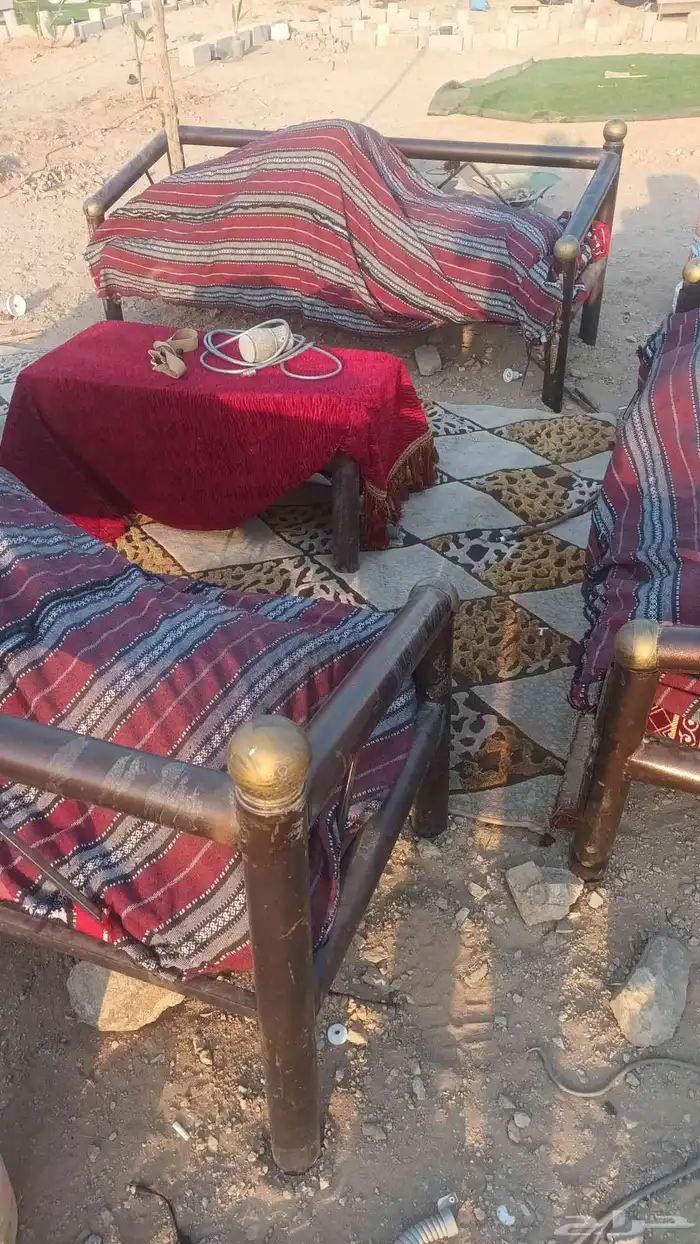 خيمه 4 x 6 ورواق خارجي وجلسات كراسي خارجيه( الغولاء.عسفان ) 2