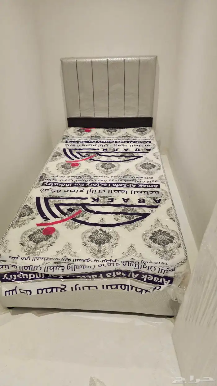 سرير خشب مقاس 190 190  سرير خشب نفر ونص مقاس 4