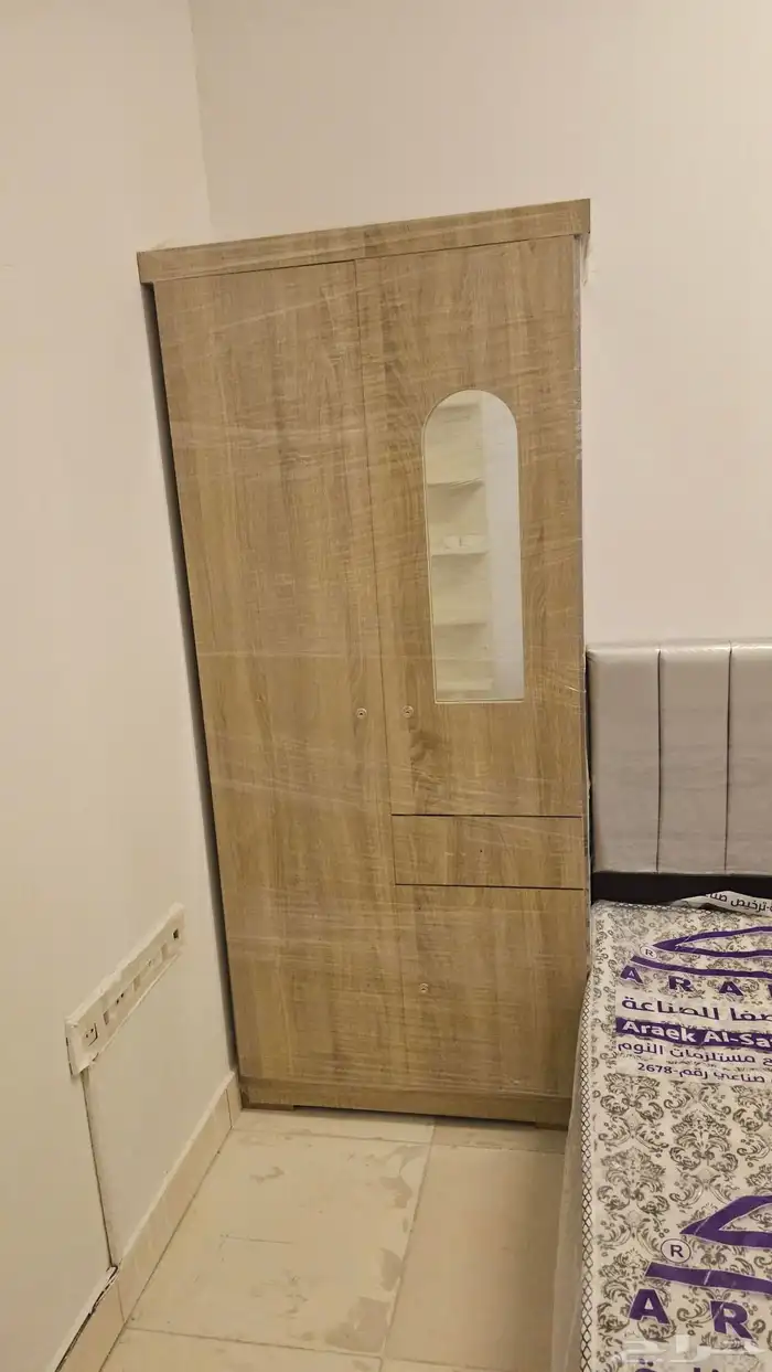 سرير خشب مقاس 190 190  سرير خشب نفر ونص مقاس 1