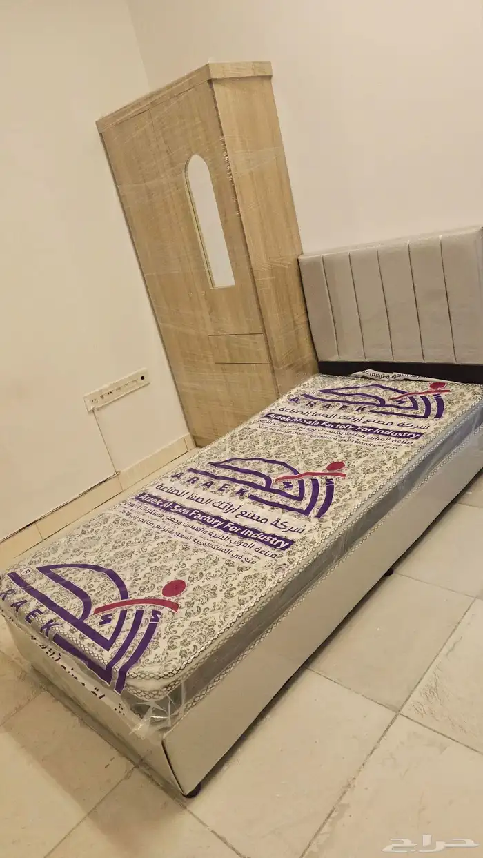 سرير خشب مقاس 190 190  سرير خشب نفر ونص مقاس 0