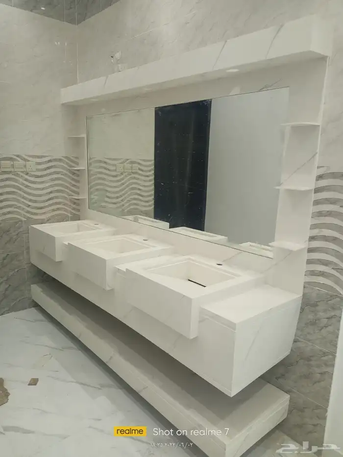 رخام صناعي مغاسل وكونترات واصطح مطبخ تفاصيل أكثر 4