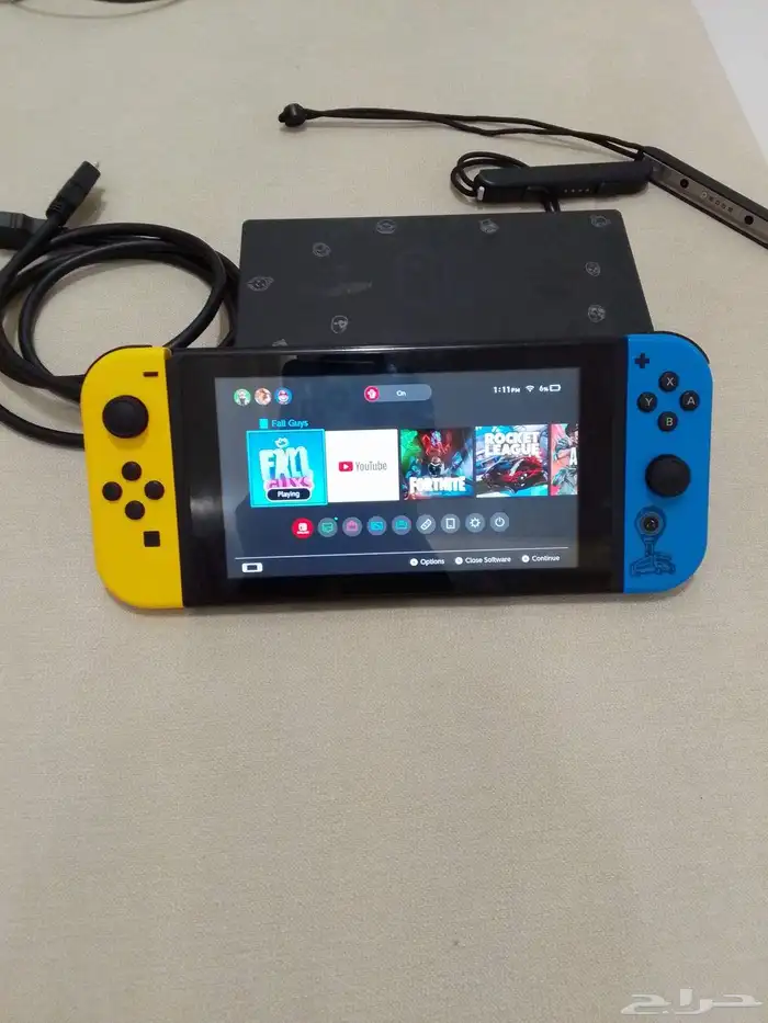 نينتندو سويتش مع جميع اغراضها السوم 800 0