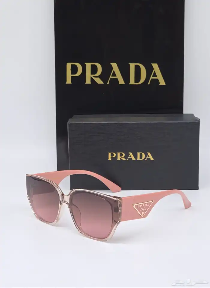 متجر_كاتشي نظارات شمسية من ماركة برادا مع علبة وكيس 4