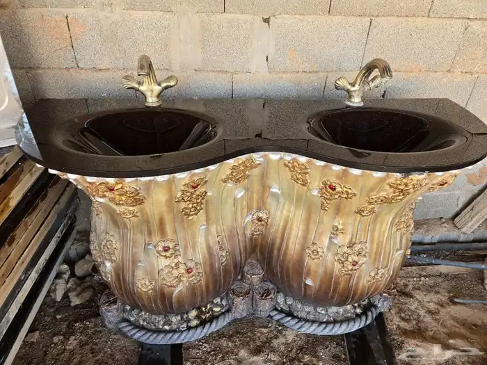 مغسلة حوضين للمخيمات او استراحة 1